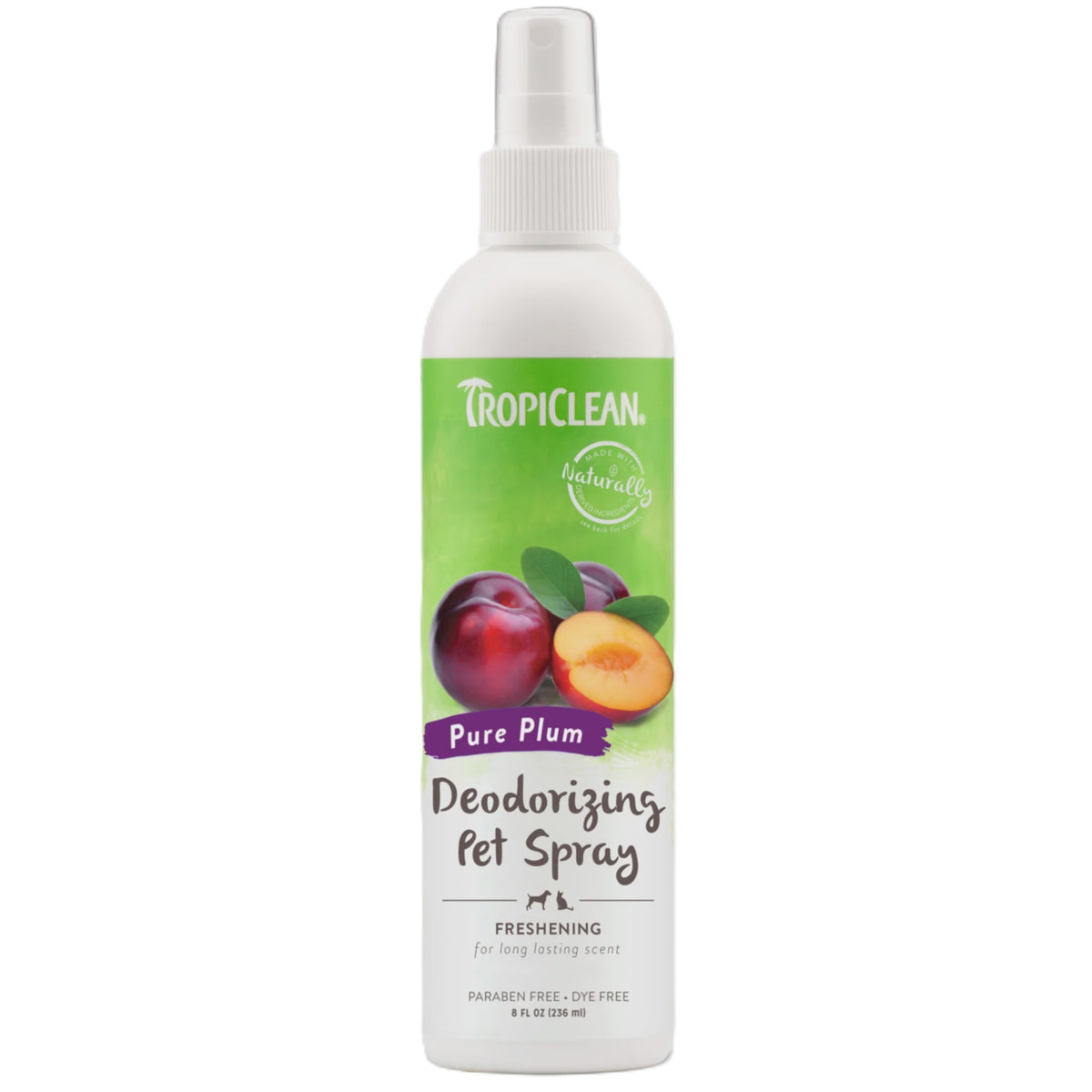Tropiclean Pure Plum Deodorizing Pet Spray- 8oz
