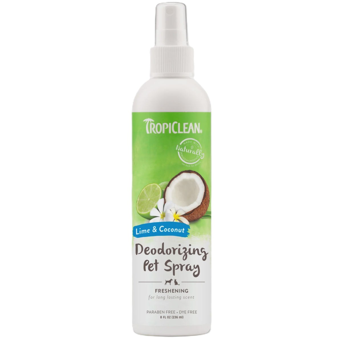 Tropiclean Lime &amp; Coconut Deodorizing Pet Spray-8oz