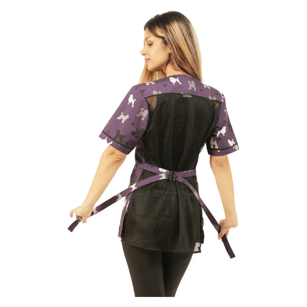 Lady Bird Purple Poodle Smock-SM