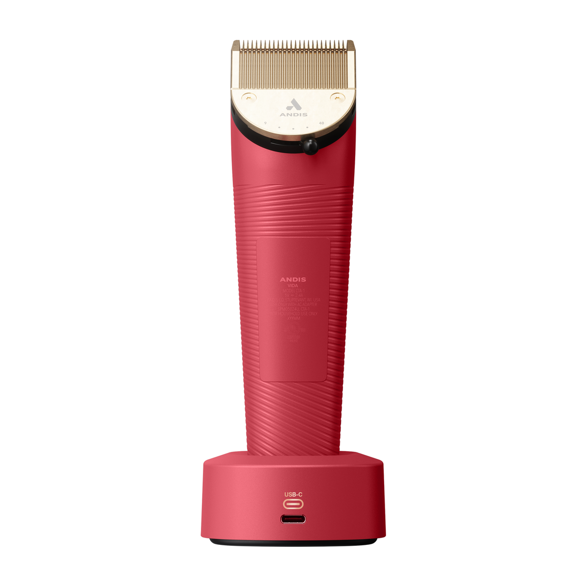 Andis Vida Cordless Clipper- Raspberry