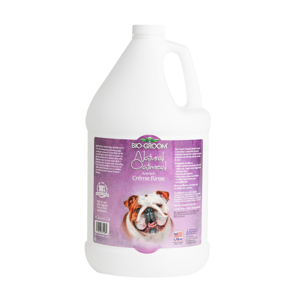 Bio-Groom Natural Oatmeal Creme Rinse -Gallon