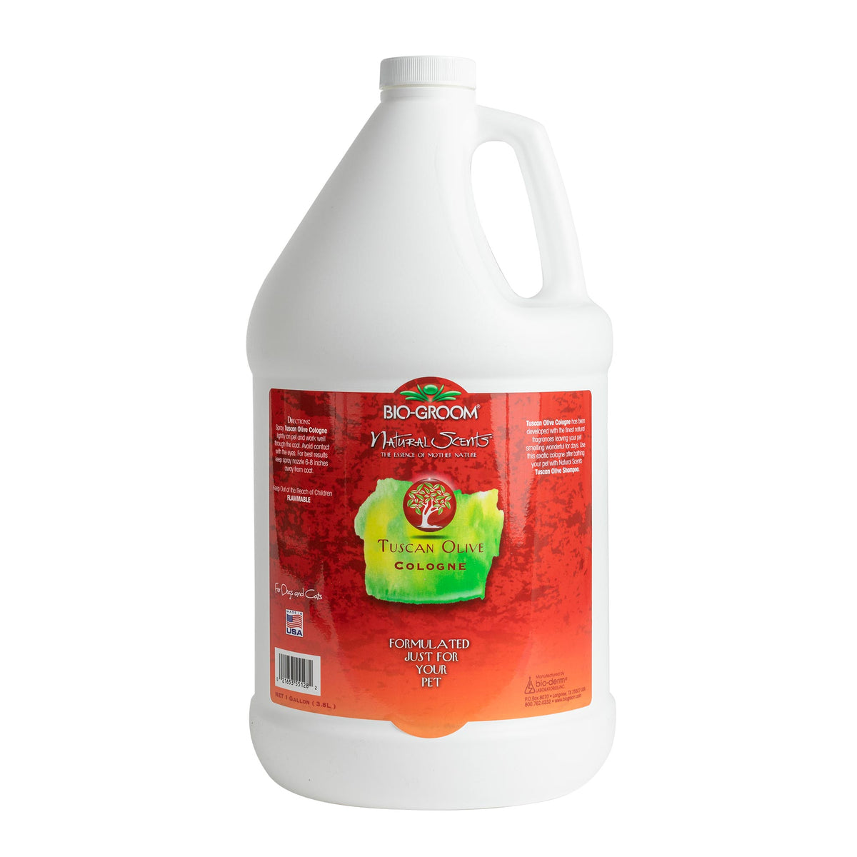 Bio-Groom Natural Scents Tuscan Olive Cologne - Gallon