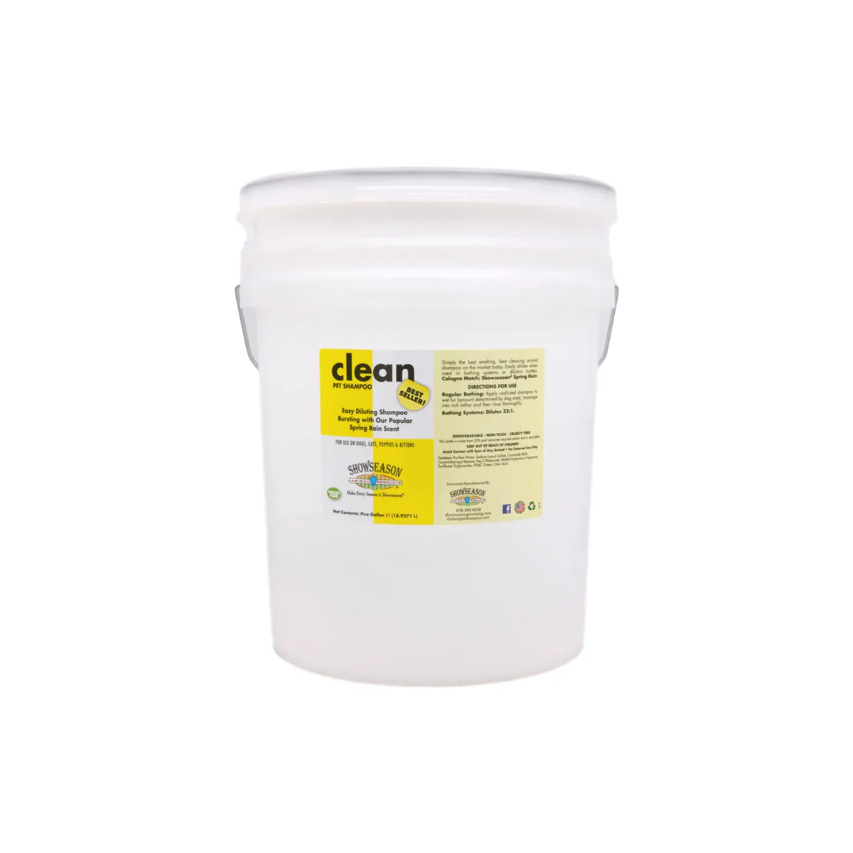 Show Season Clean Shampoo-5 Gallon