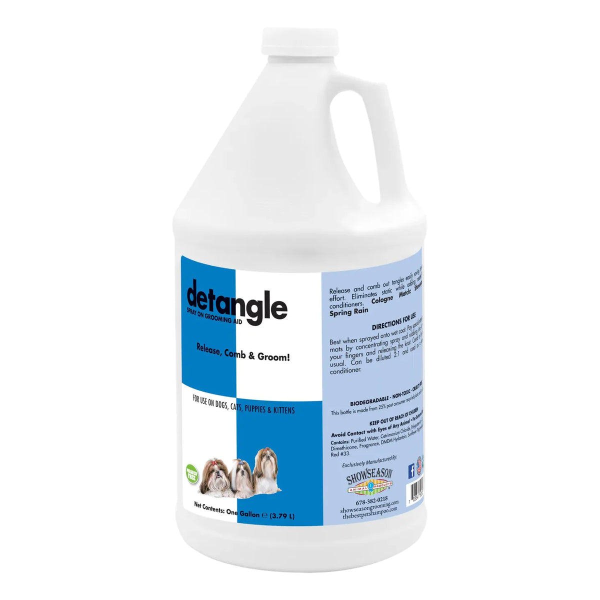 Show Season Detangle Spray -Gallon