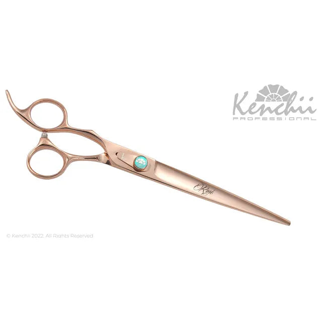 Kenchii Rose Gold Lefty Shears-7&quot; Straight