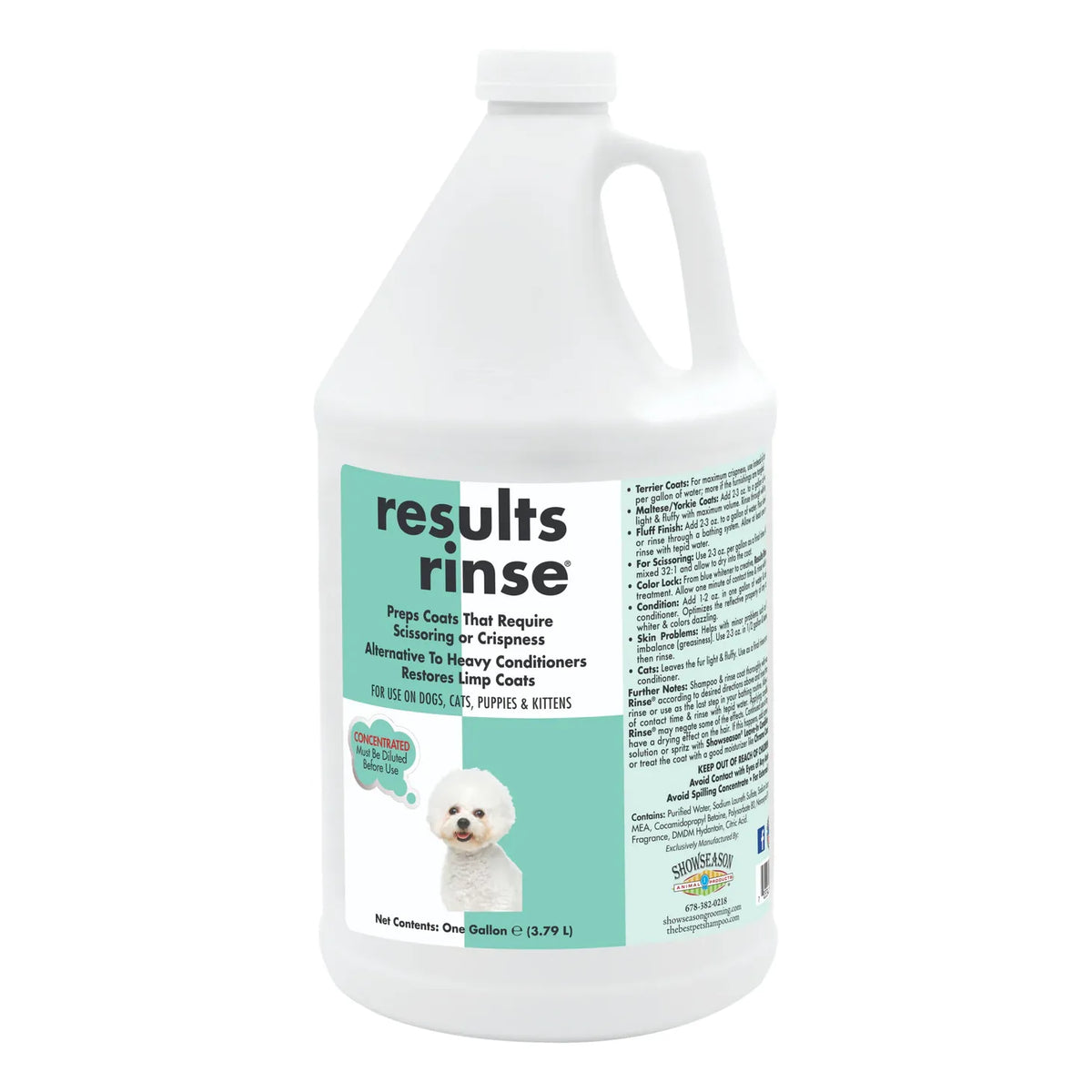 Show Season Results Rinse-Gallon