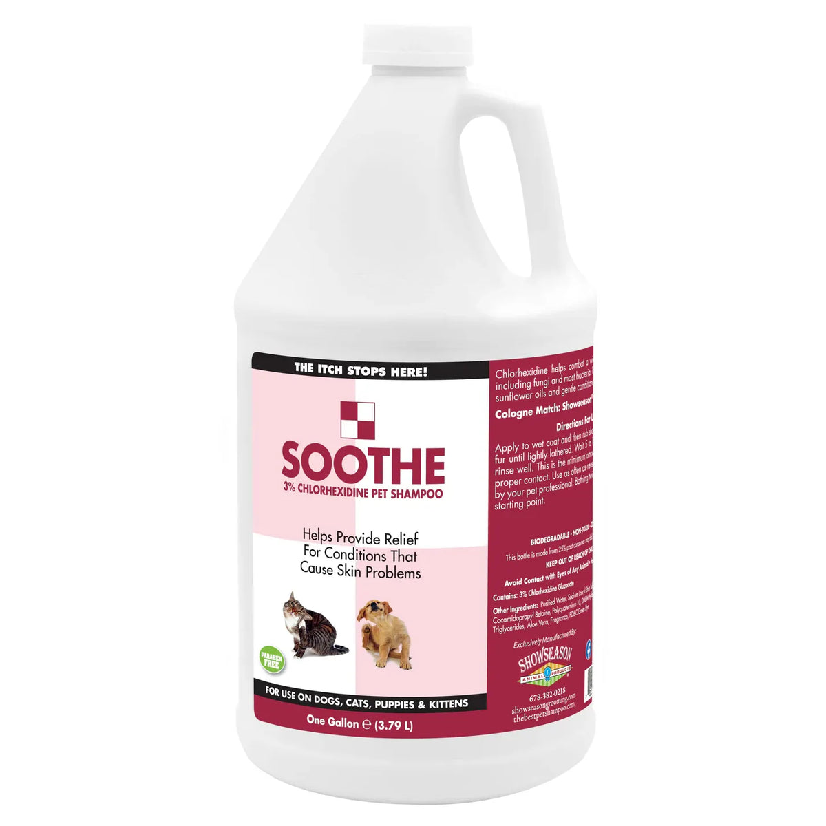 Show Season Soothe Medicated Shampoo-Gallon