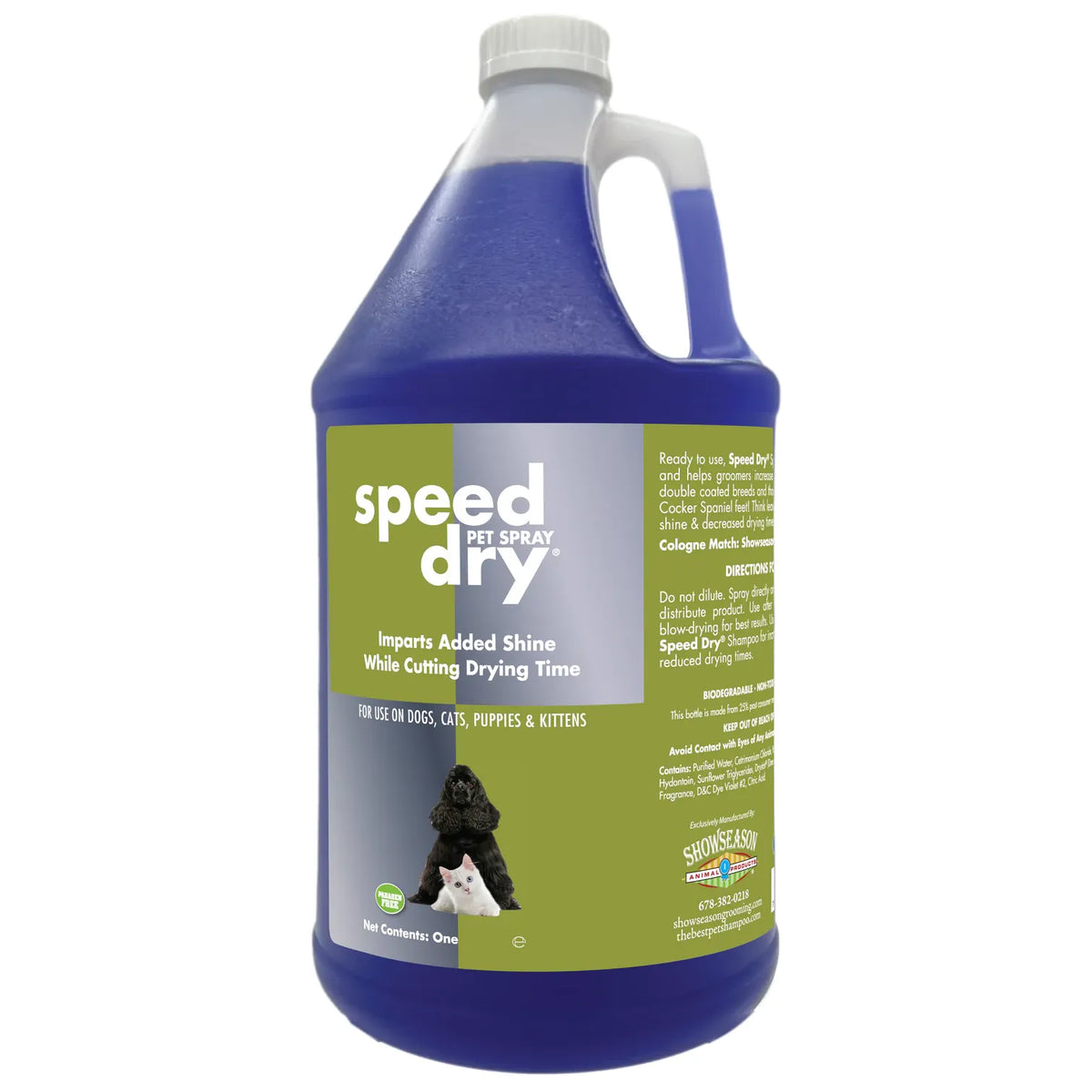 Show Season Speed Dry Spray -Gallon