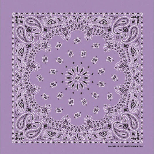 Lavender Paisley Bandanas