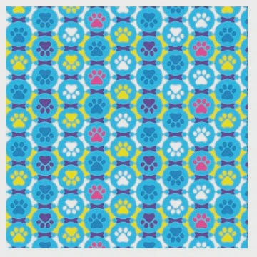 Puppy Paws Print Bandanas