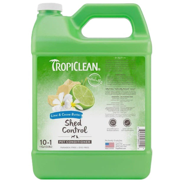Tropiclean Lime &amp; Cocoa Butter Shed Control Conditioner-Gallon