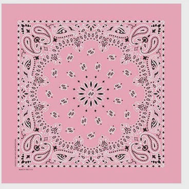 Pack Light Pink Paisley Bandanas