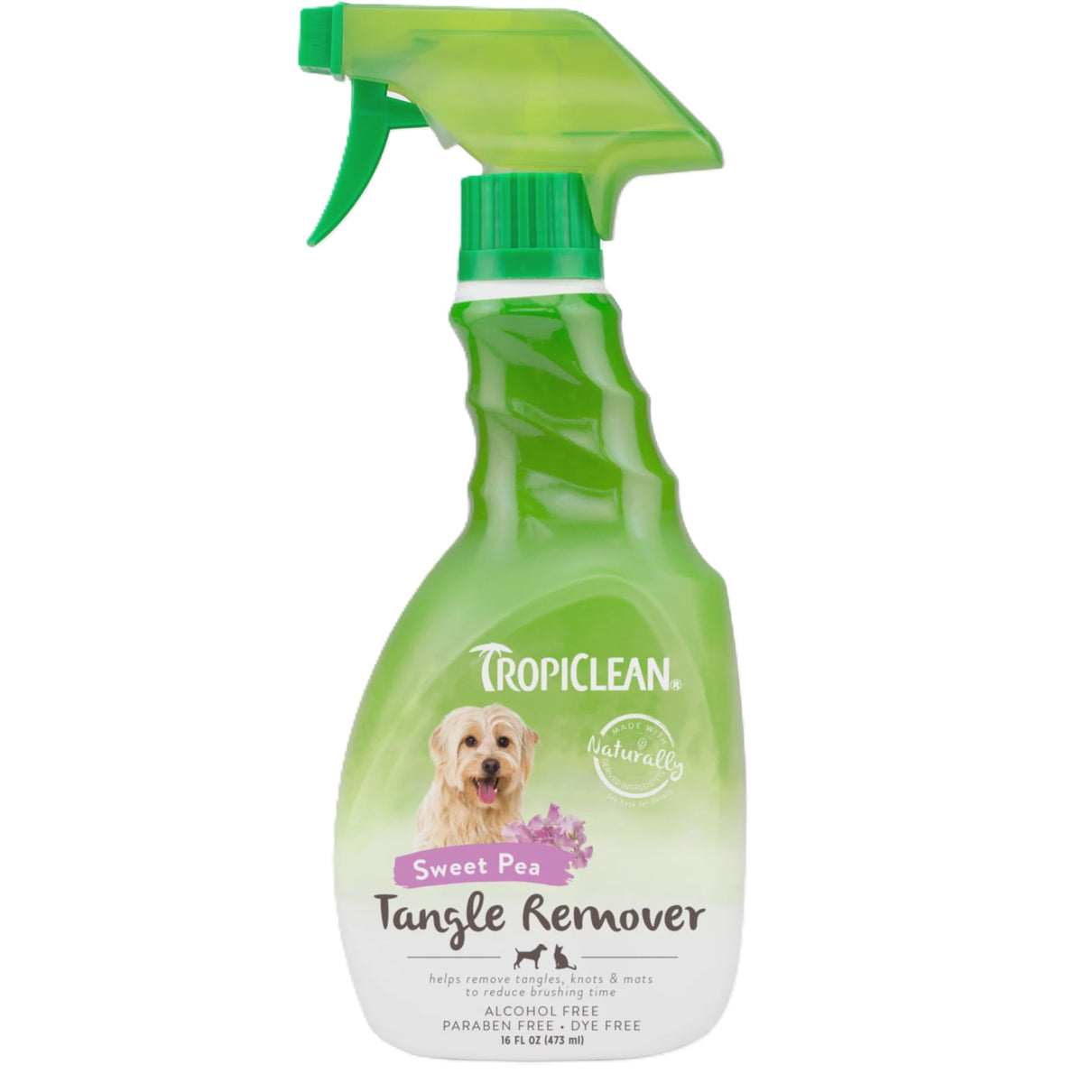 Tropiclean Sweet Pea Tangle Remover Spray-16oz