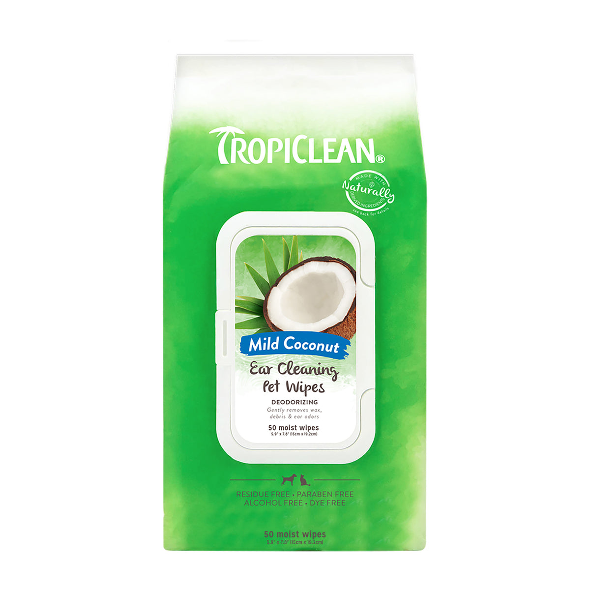 Tropiclean Ear Cleaning Wipes- 50 Count