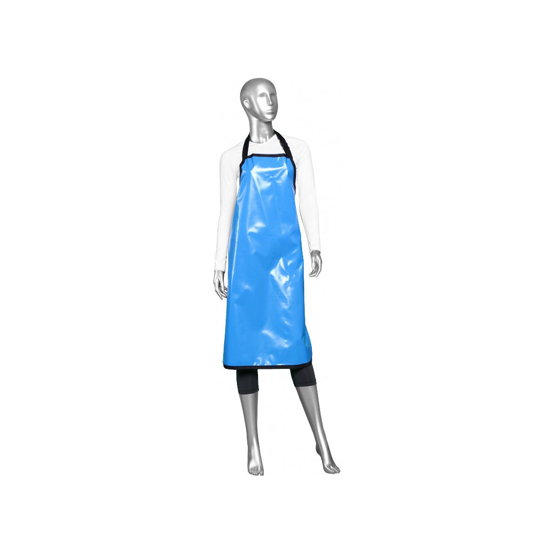 Stylist Wear Rubberized Apron-Blue
