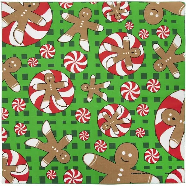 Gingerbread Men Bandanas