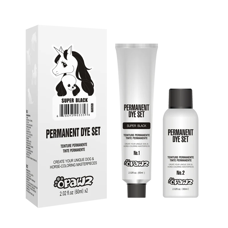 Opawz Black Permanent Hair Dye- 2 oz