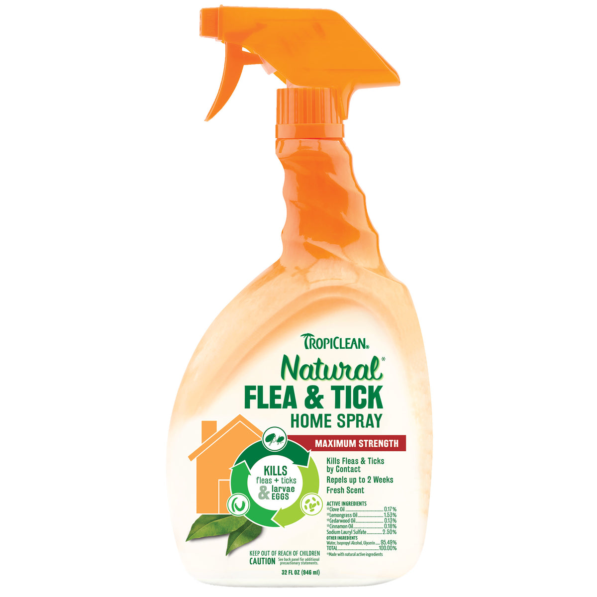 Tropiclean Flea &amp; Tick Home Spray-32oz